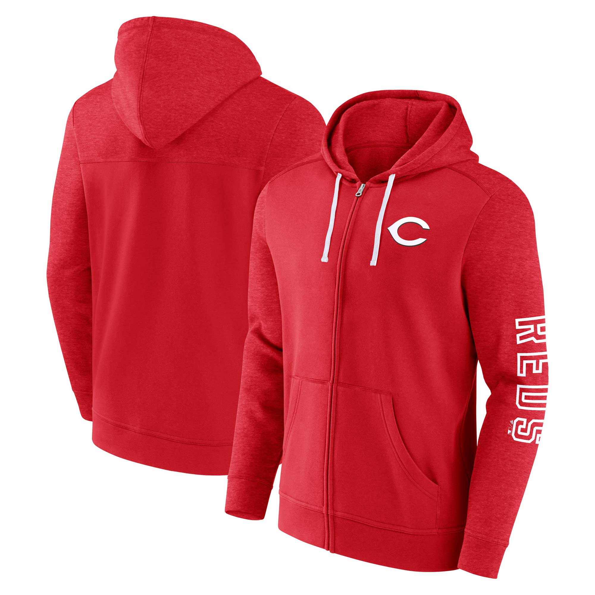 Product model fanatics reds offensive line up lightweight full zip ...