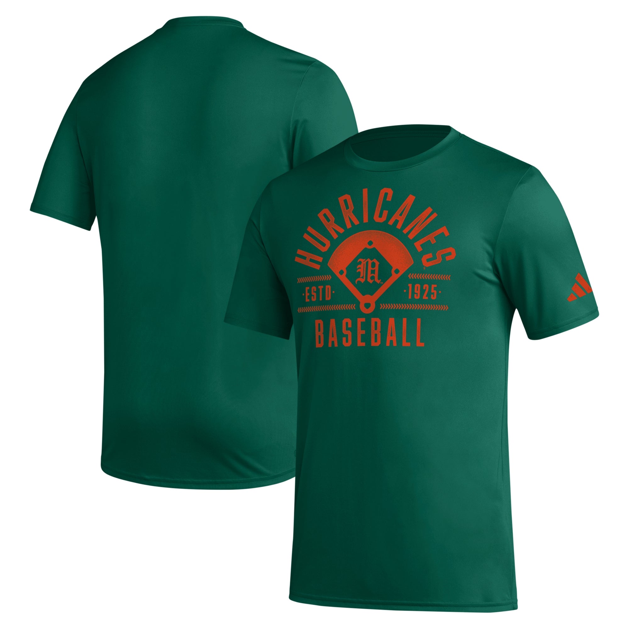 Miami Hurricanes Adidas Baseball Jersey - Green XL