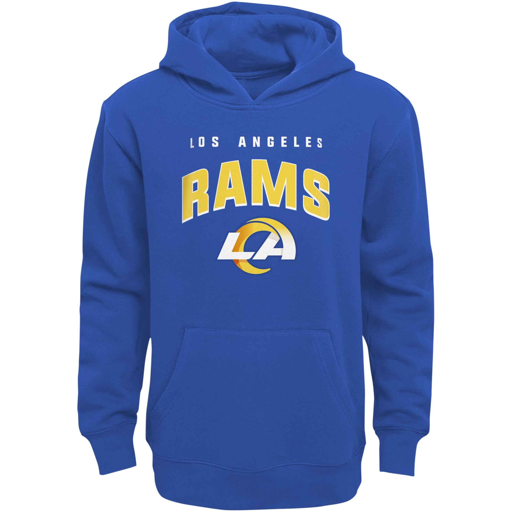 Outerstuff Los Angeles Rams Speed Drill Streak Pullover Hoodie At