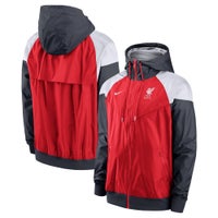 Men's - Nike Windrunner Hoodie Full-Zip Jacket - Red