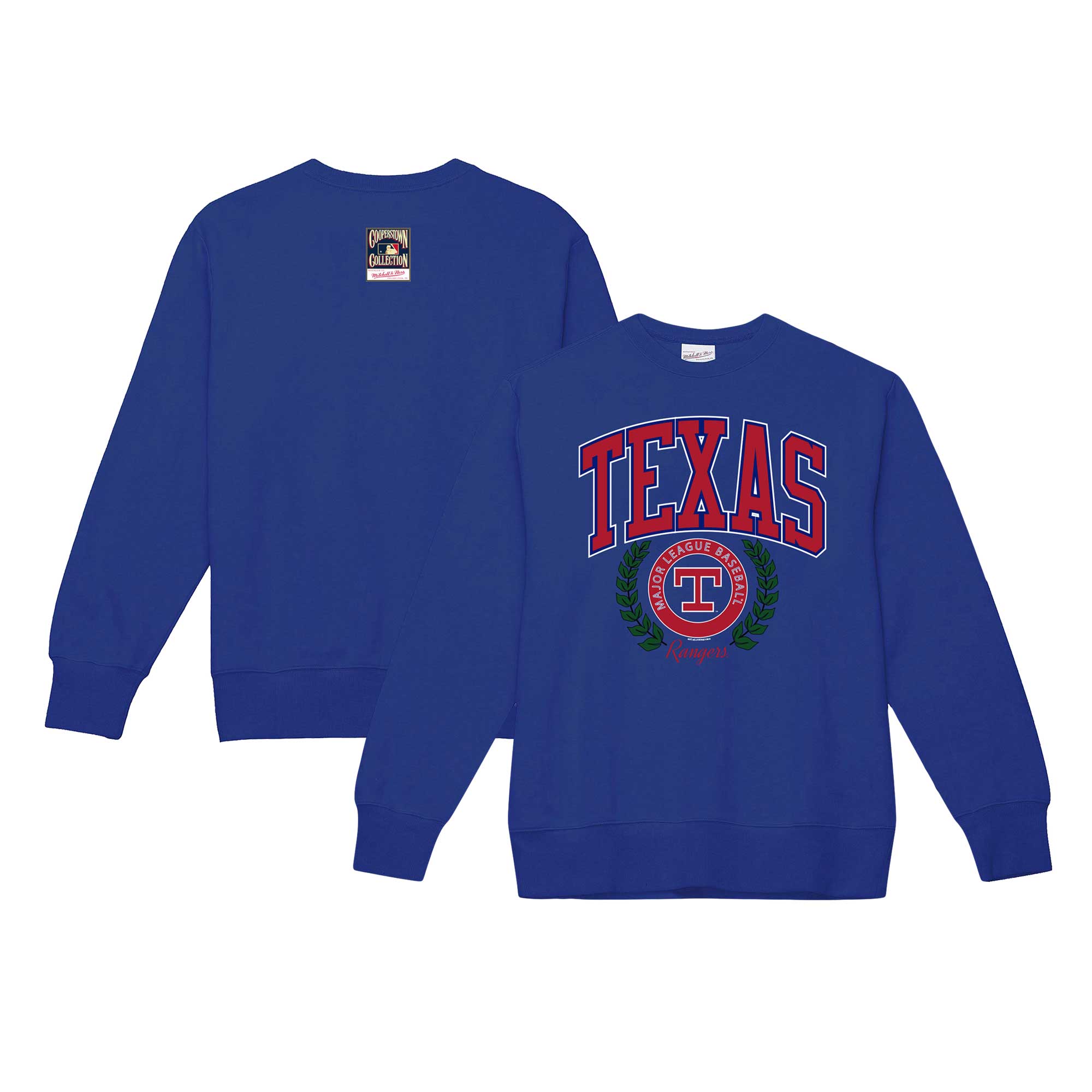 Mitchell & Ness Rangers Cooperstown Logo Pullover Sweatshirt