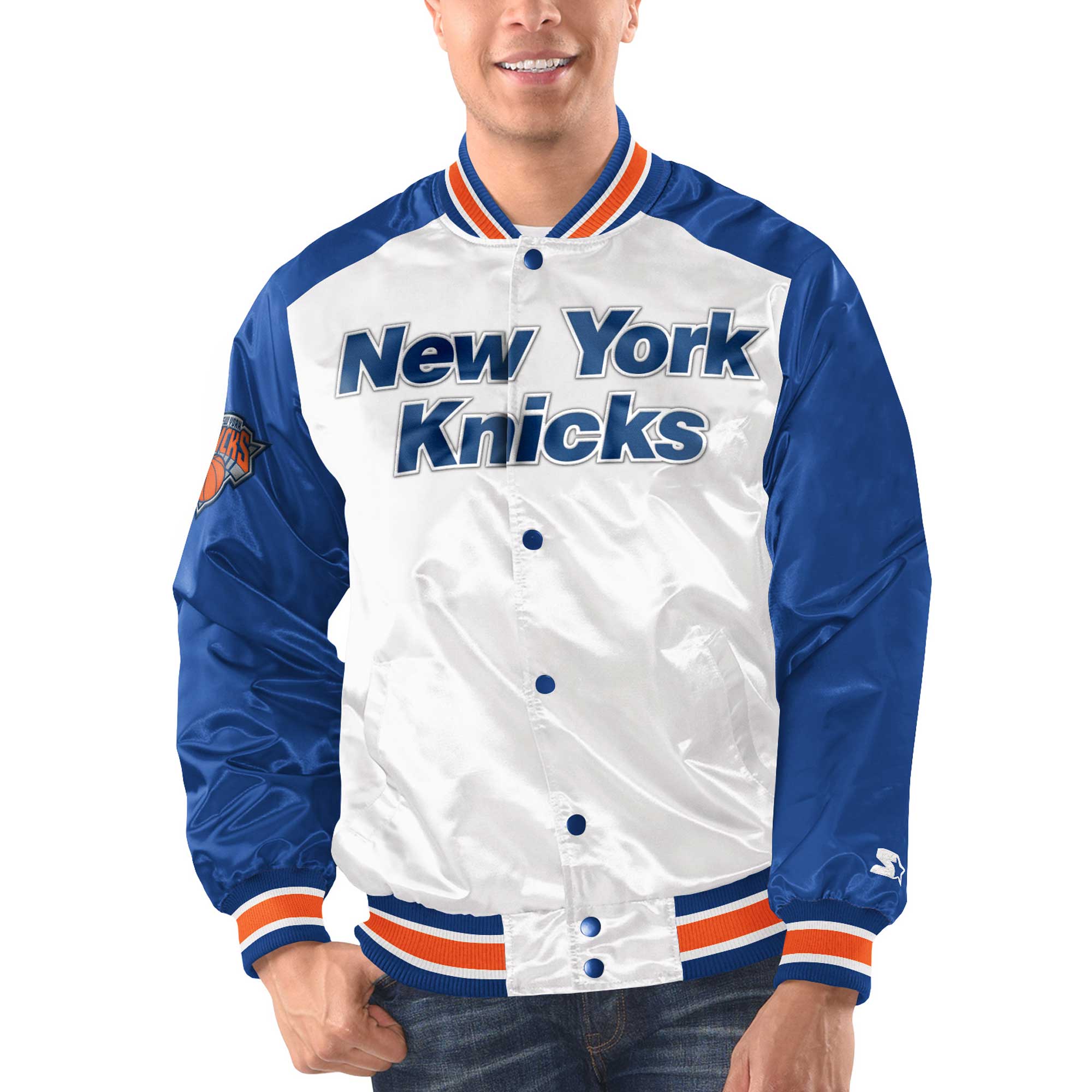 Starter Knicks Renegade FullSnap Varsity Jacket Foot Locker
