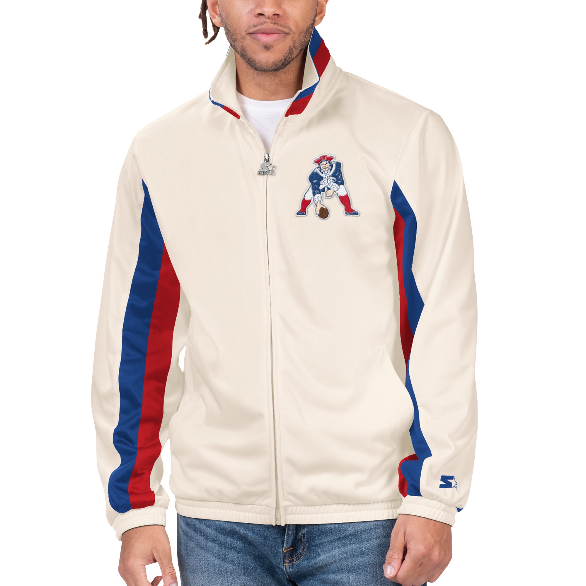 Starter Patriots Vintage Rebound Full-Zip Track Jacket