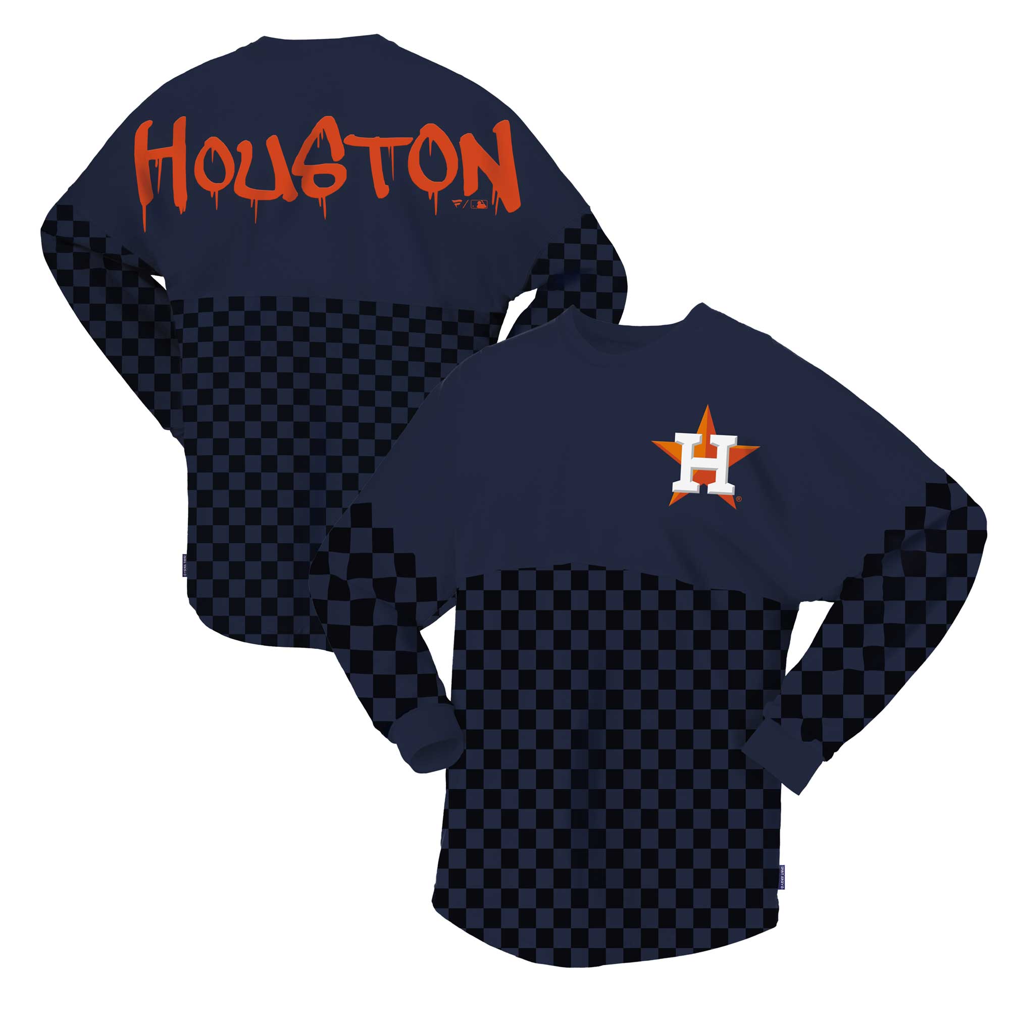 Fanatics Astros Checker Print Long Sleeve TShirt Foot Locker