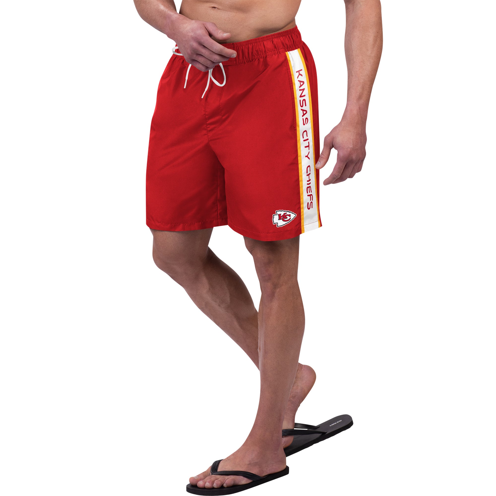 G-III Sports by Carl Banks Chiefs Streamline Volley Swim Shorts