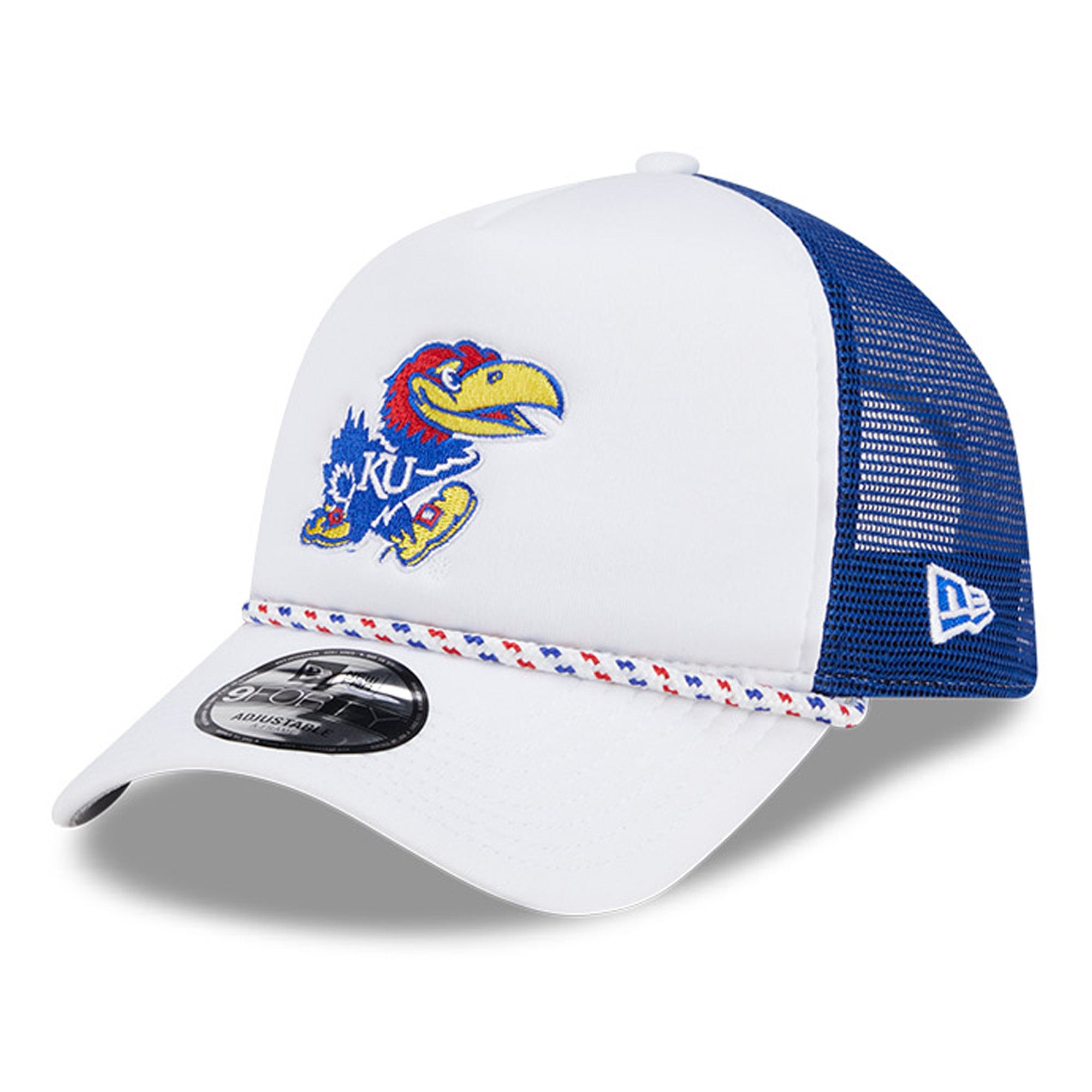 Men's Top of the World Gray/White Kansas Jayhawks Slate Trucker