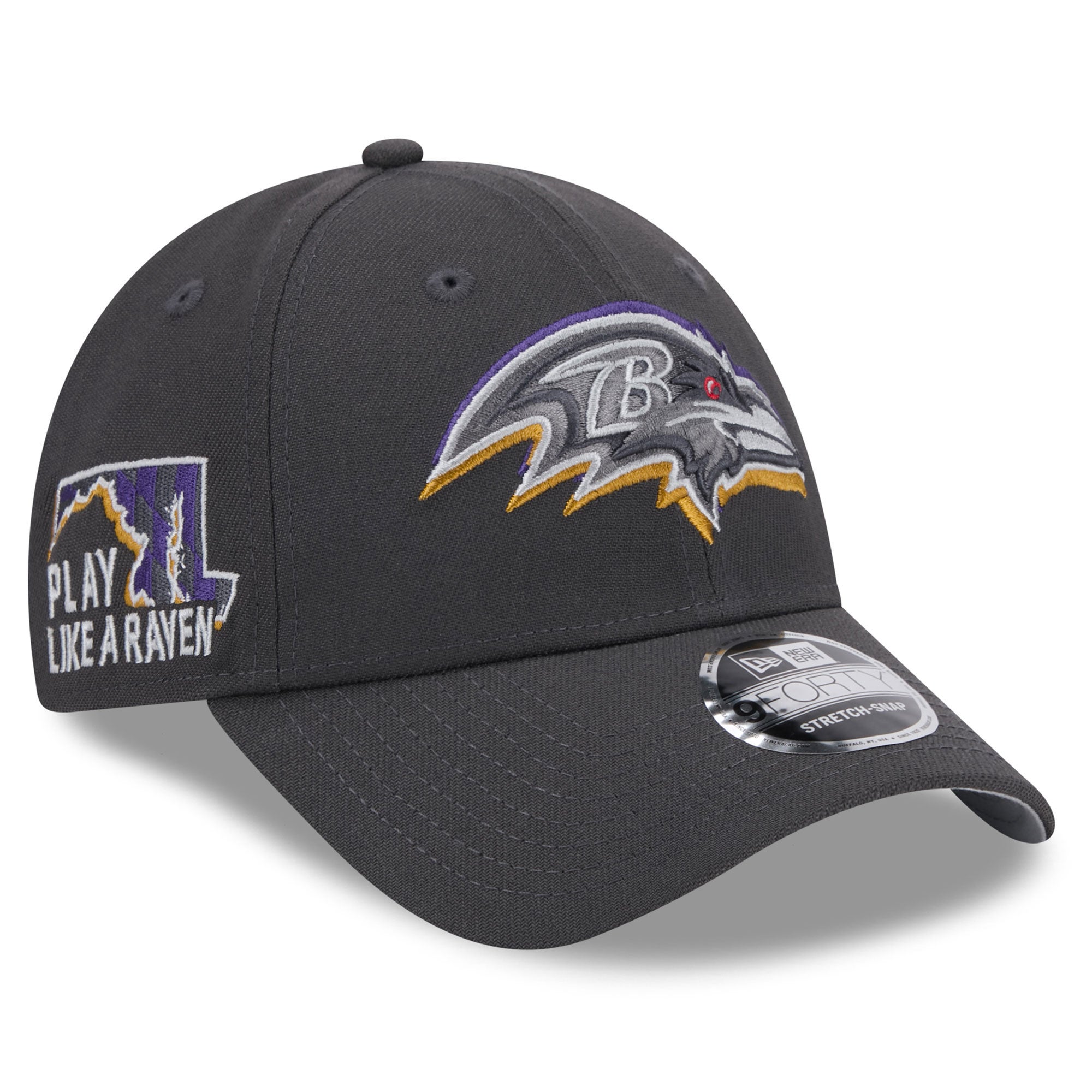 New Era Ravens 2024 Draft 9FORTY Adjustable Hat Foot Locker