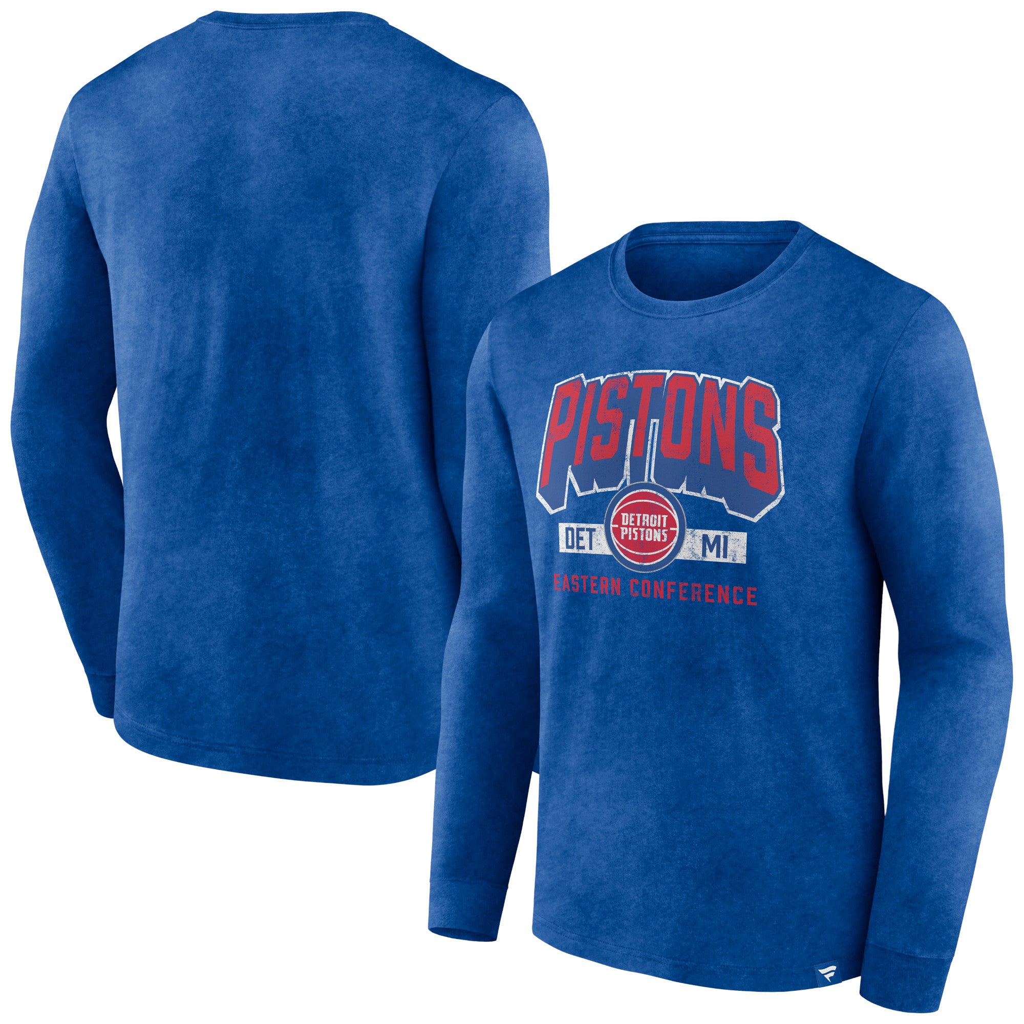 Fanatics Pistons Front Court Press Long Sleeve T-Shirt | Champs Sports