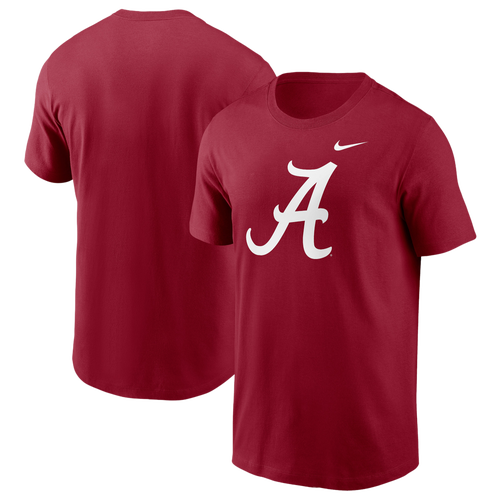 Nike Mens Alabama Crimson Tide Alabama Primetime Evergreen Logo T-Shirt - - Crimson