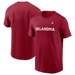 Men's - Jordan Oklahoma Primetime Evergreen Wordmark T-Shirt - Red