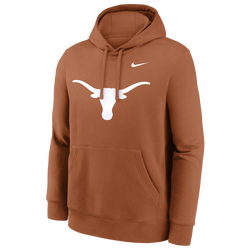 Men's - Nike Texas Primetime Evergreen Club Fleece P/O Hoodie - Burnt Orange