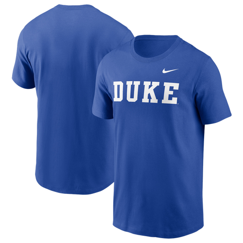 Nike Mens Duke Blue Devils NCAA Wordmark Short Sleeve T-Shirt - - Royal