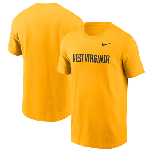 Nike Mens West Virginia Mountaineers West Virginia Primetime Evergreen Wordmark... - - Gold
