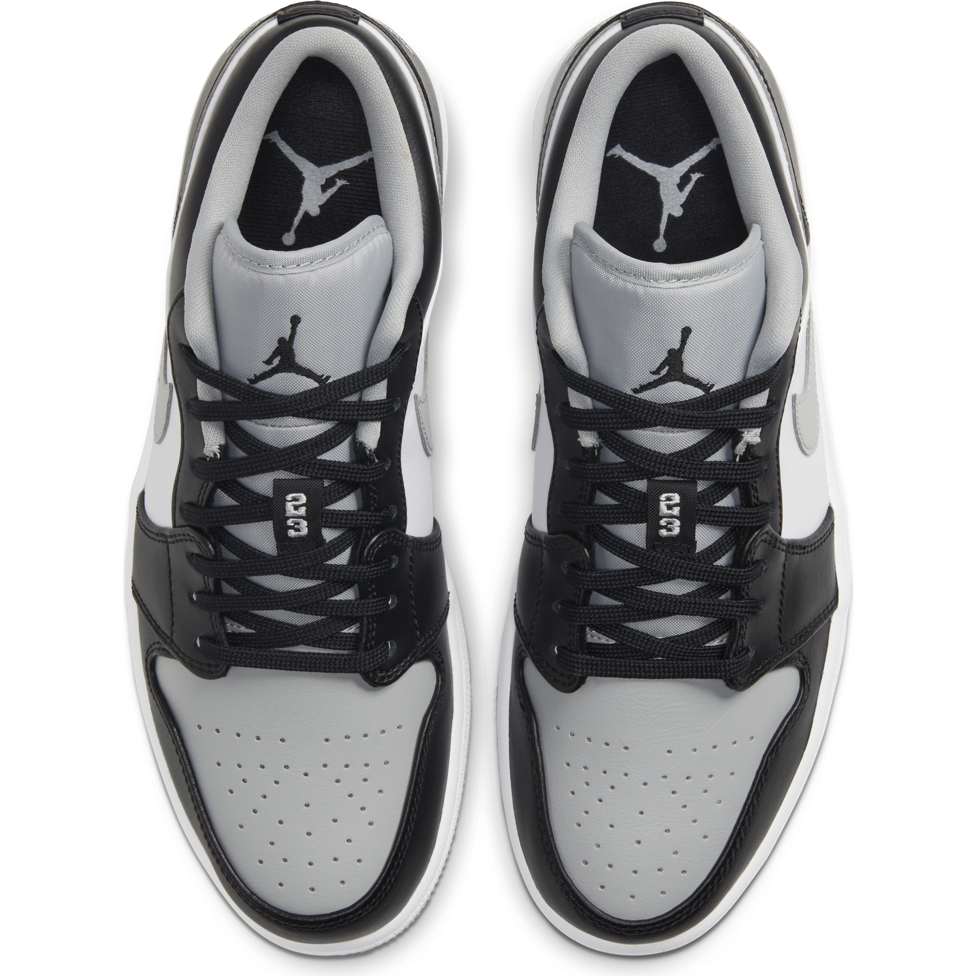 gray and black jordan 1