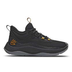 Men Shoes - Under Armour Curry HOVR Splash - Black-Pitch Gray-Metallic