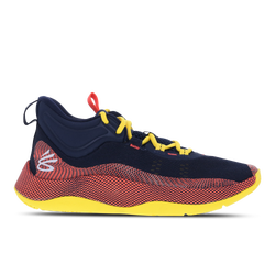 Men Shoes - Under Armour Curry HOVR Splash - Midnight Navy-Taxi-White