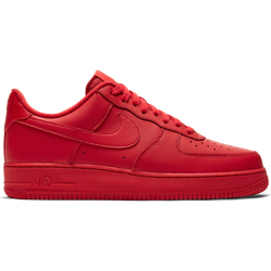 Men Shoes - Nike Air Force 1 '07 Low - Uni Red-Uni Red-Black