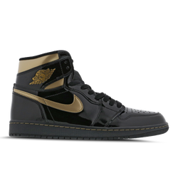 Men Shoes - Jordan 1 Retro Hi OG - Black-Metallic Gold-Black