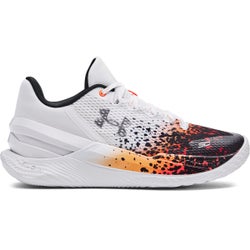 Men Shoes - Under Armour Curry 2 Low Flotro - White-Black-Metallic Silver