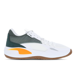 Men Shoes - Puma Court Rider - White-Vib Orange