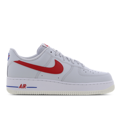 Men Shoes - Nike Air Force 1 '07 - Pure Platinum-Game Royal-Uni Red