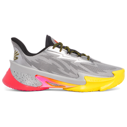 Men Shoes - Under Armour Curry Series 7 - Metallic Silver-Black-Taxi