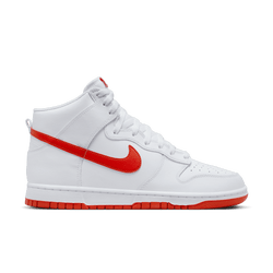 Men Shoes - Nike Dunk High Retro - White-Picante Red-White