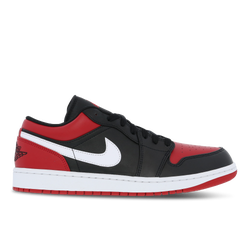 Men Shoes - Jordan 1 Low - Black-Gym Red-White