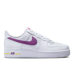 Men Shoes - Nike Air Force 1 '07 - White-Bold Berry-Speed Yellow