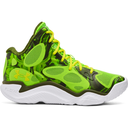 Men Shoes - Under Armour Curry Spawn Flotro - Hyper Green-Rough-Flash Light