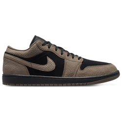 Men Shoes - Jordan 1 Low Retro SE - Black-Olive Grey-Lt Wild Mango