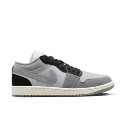 Men Shoes - Jordan 1 Low - Tech Grey-Black-Cement Grey