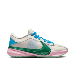 Men Shoes - Nike Zoom Freak 5 - Lt Orewood Brn-Emerald Rise-Med Soft Pink