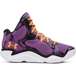 Men Shoes - Under Armour Curry Spawn Flotro - Purple-Black-Nova Orange