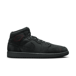 Men Shoes - Jordan 1 Mid - Black-Anthracite-Off Noir