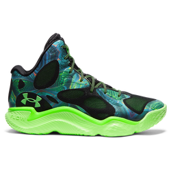 Men Shoes - Under Armour Curry Spawn Flotro - Hyper Green-Black-Hyper Green