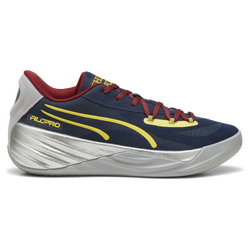 Men Shoes - Puma All-Pro Nitro - Silver Mist-Goldern Fog-Club Navy