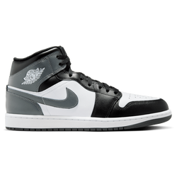 Men Shoes - Jordan 1 Mid - Black-Iron Grey-White