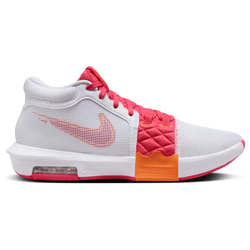 Men Shoes - Nike Lebron Witness 8 - White-Aster Pink-Bright Mandarin