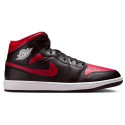 Men Shoes - Jordan 1 Mid - Black-Varisty Red-Summit White