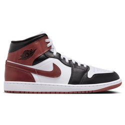 Men Shoes - Jordan 1 Mid - White-Dk Pony-Black