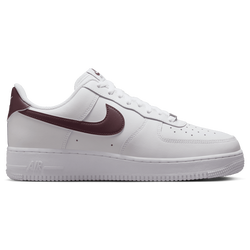 Men Shoes - Nike Air Force 1 '07 - White-Burgundy Crush-White