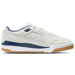 Men Shoes - Nike Jordan Flight Court - Neutral Grey-Midnight Navy-White