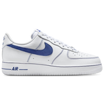 White-Deep Royal Blue