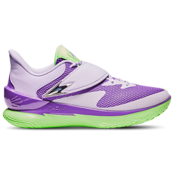 Men Shoes - Under Armour Curry Fox 1 - Grey-Purple-Volt