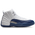 Jordan 12 Retro - Men Shoes White-French Blue-Mtlc Silver