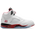 Jordan 5 Retro - Men Shoes White-Fire Red-Black
