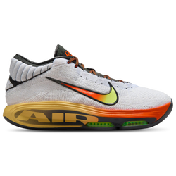 Men Shoes - Nike G.T. Hustle 3 - White-Volt-Safety Orange