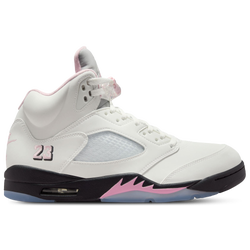 Men Shoes - Jordan 5 Retro - White-Med Soft Pink-Black