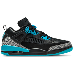 Men Shoes - Jordan Spizike Low - Black-Wolf Grey-Gamma Blue